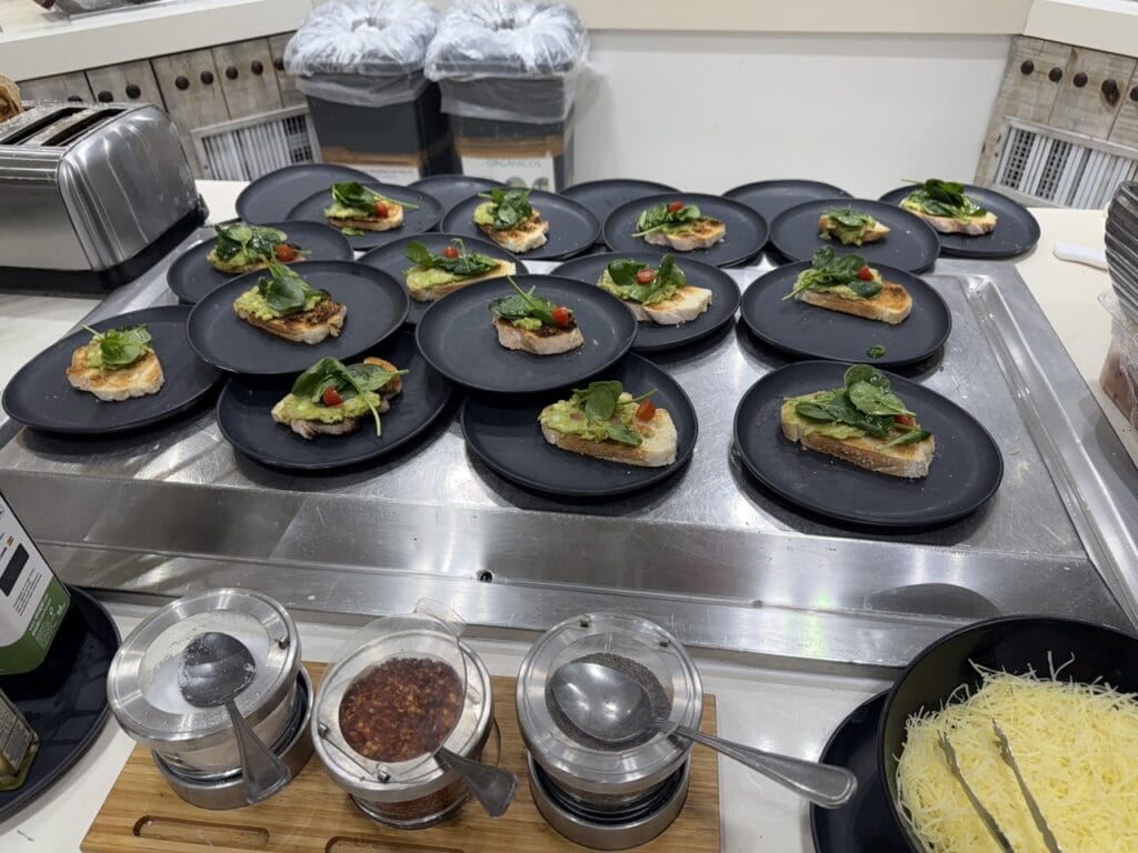 Avocado toast at The Hacienda buffet at Club Med Cancun