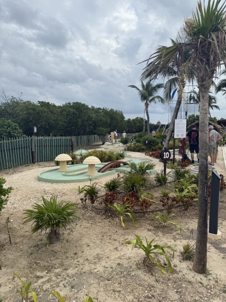 Mini golf on Sports and Wellness Island at Club Med Cancun