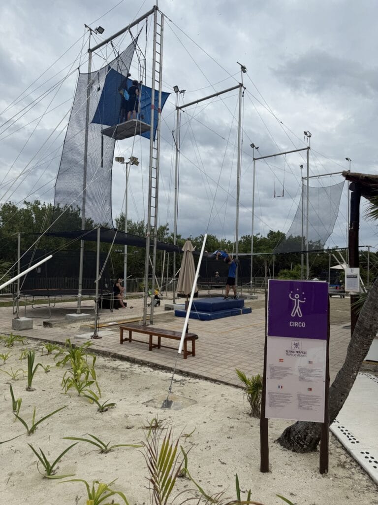 Trapeze on Sports and Wellness Island at Club Med Cancun