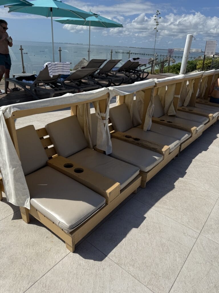 Kiddie Loungers at Club Med Cancun